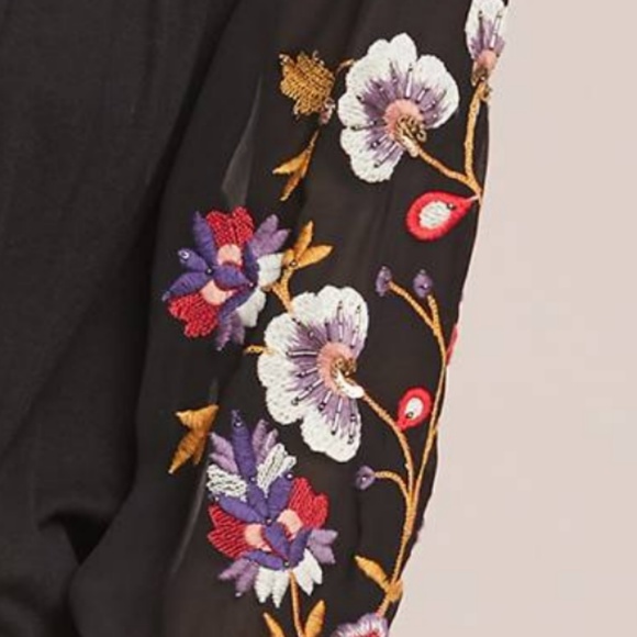 NWT Anthropologie LOUISE EMBROIDERED TOP - Picture 6 of 8